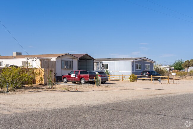 Most of the homes in China Lake Acres have drought-resistant landscaping.