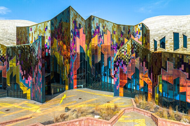 The Prairiefire museum is a uniquely designed museum with changing natural history exhibits.