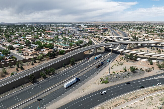 Interstate 40 runs along the north edge of Avalon.