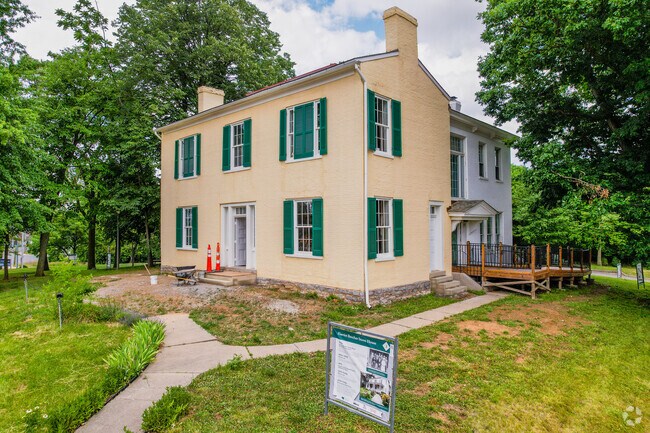 The historic Harriet Beecher Stowe House in Walnut Hills is currently being restored.