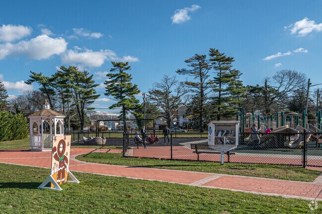 Brookwood Hall Park playground in Islip offer fun times for the little ones.