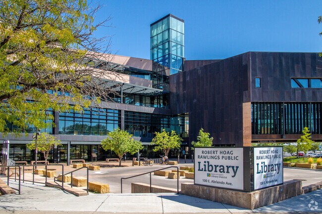 The eye catching Rawling Library in Mesa Junction is the main Public County Library in the area.