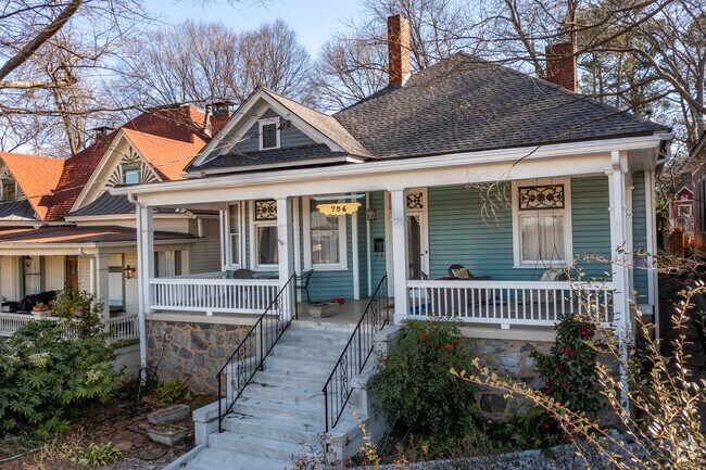 A charming bungalow-style home in the Grant Park neighborhood.