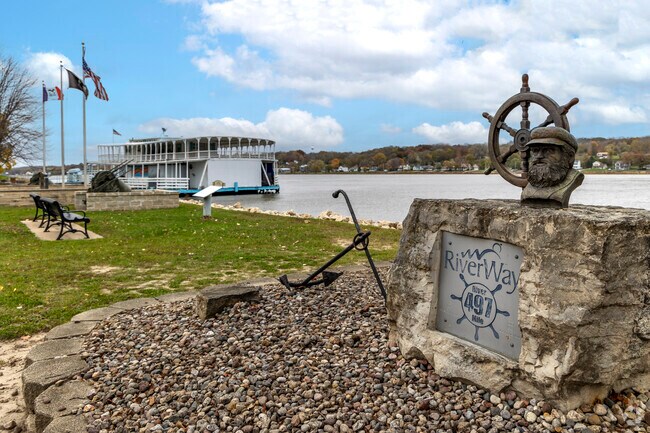 A view of the Mississippi River in LeClaire.