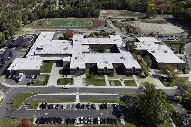 Windham High School in Willimantic has adequate parking for staff and students.