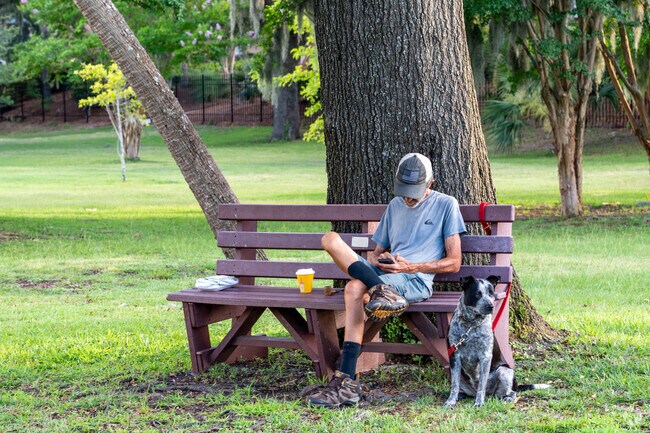 Oaks by the Bay Park features ample trees and a waterfront boardwalk.