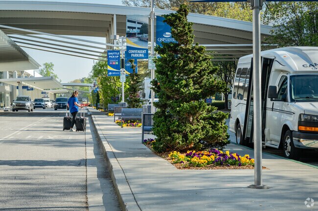 The Greenville-Spartanburg International Airport is a 46-mile trip from Hendersonville.