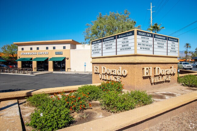 El Dorado Village offers Starbucks, Trader Joe’s, and local shops.