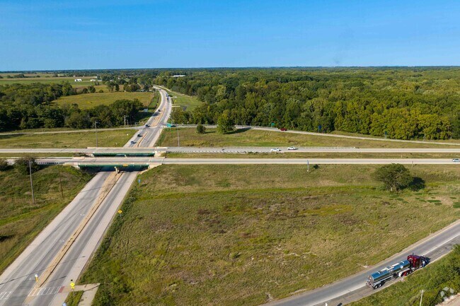 Interstate 74 is Dobbins Downs connections to other popular areas.