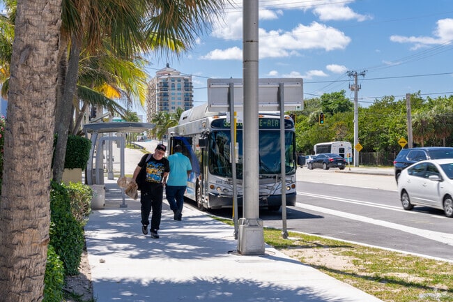 Sunrise Intracoastal is public transportation friendly with the public bus stopping by.