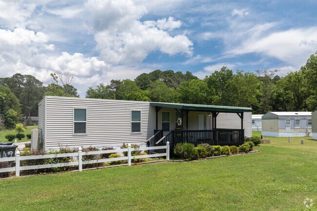 Ranch style homes are mixed throughout the area.