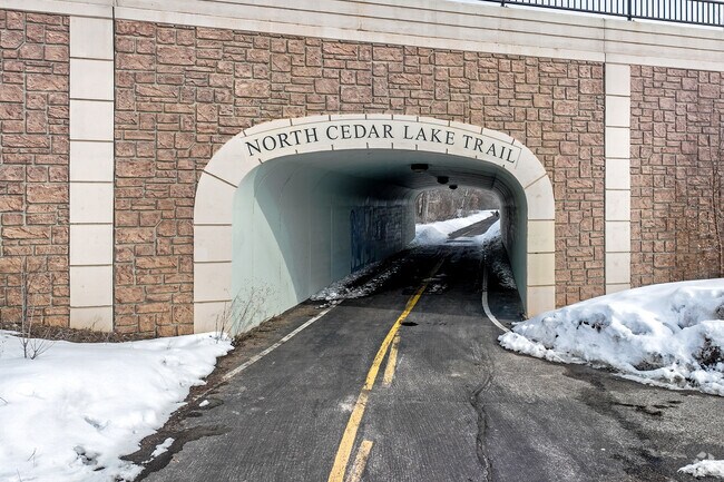 North Cedar Lake Trail tunnel ads to the unique feel of the St.  Louis Park neighborhood