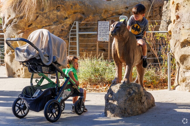The OC Zoo at Irvine Regional Park features native wildlife exhibits.