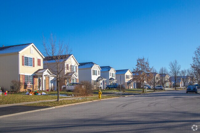 Townhomes can be found on the eastern end of North Minooka.