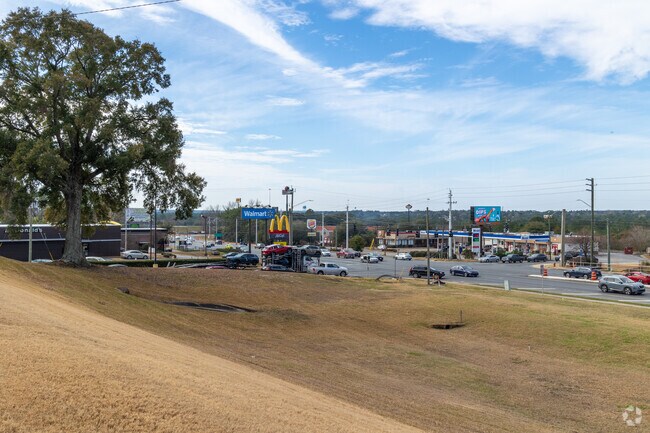 When exiting the interstate to the North in Crestview you immediately head uphill.