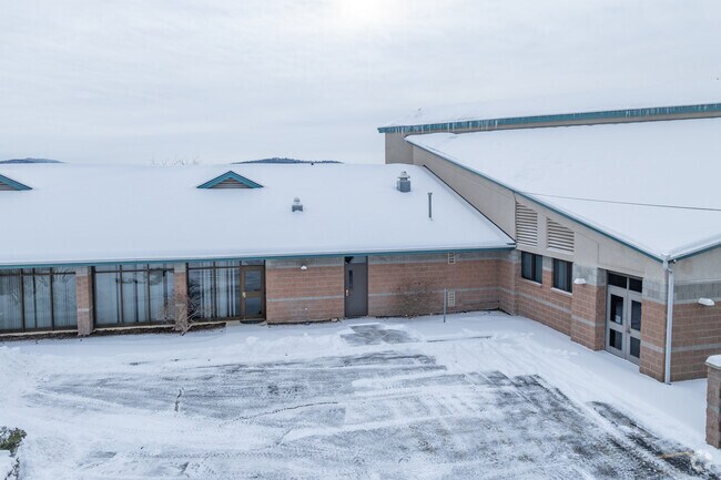 Spokane Valley Adventist School has a large parking lot behind the school.