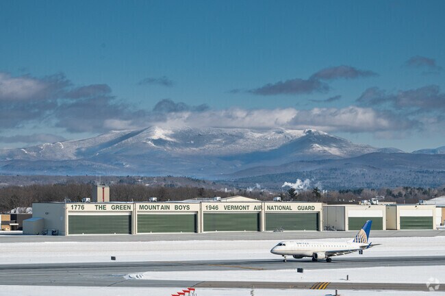 Centennial sits within close proximity to the Burlington International Airport.