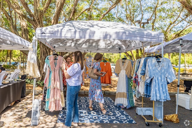 Flowery dresses are available at the Pinecrest Gardens Market in Pinecrest.