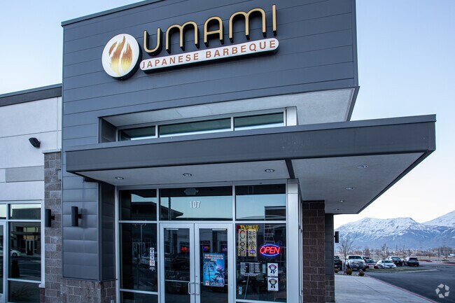 View of Umami Japanese Barbeque restaurant located in Vineyard, UT.
