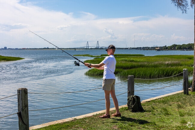 Pitt Street Bridge in Old Village is a great spot for fishing in Mount Pleasant.