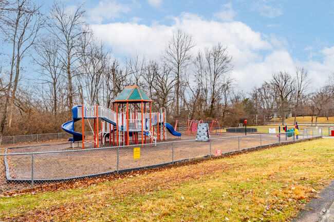 The playground at LaGrange Elementary School is popular during recess.