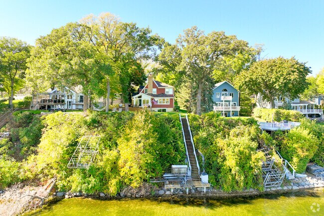 Many Lake Minnetonka homes near Mound include private docks and lake access.