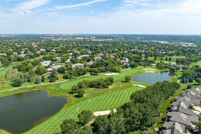 The Ridges community features an integrated golf course that weaves through it.