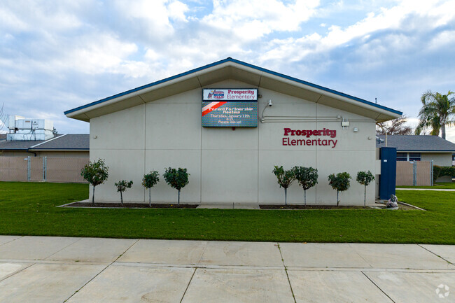 The marquee at Prosperity Elementary keeps students and parents up to date.