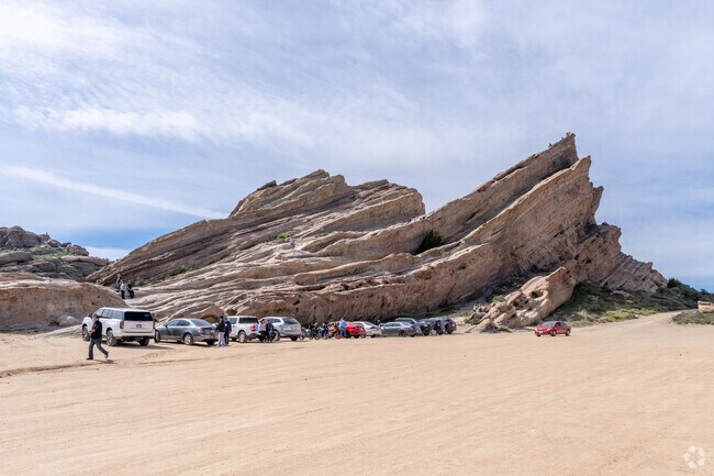 Visitors flock to Vasquez Rocks to climb and explore the special rock formations in Agua Dulce.