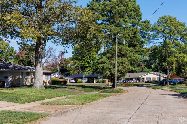 Quiet streets with mature trees define Mooretown and Hollywood Heights.
