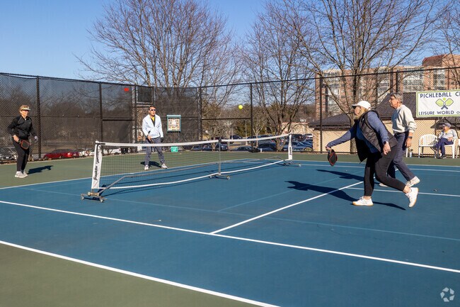 Connect, play and enjoy an active lifestyle by playing Pickle Ball with your friends at Leisure World.