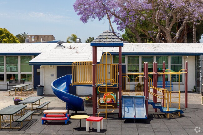 Students can enjoy the playground at Cubberley School, in Plaza, CA.