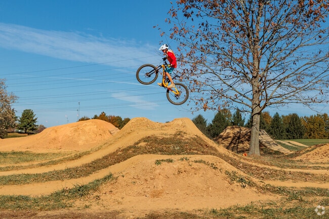 The pump track at South Germantown Recreational Park is the perfect place to get some air.