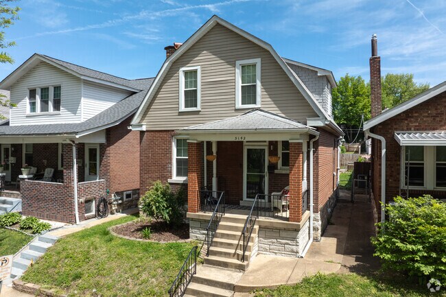 Barn like craftsman style homes is a nod to the German settlers of Bevo Mill.