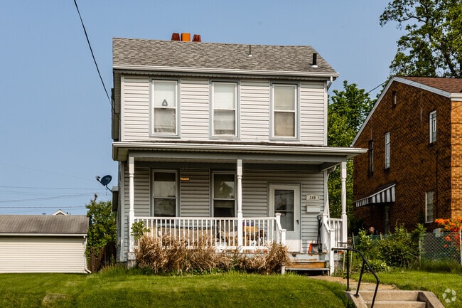 Classic architecture sits up on the hills of Swisshelm Park.