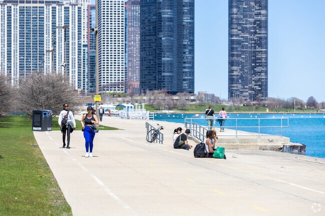 The Lakefront is a popular place to unwind for residents of The Loop.