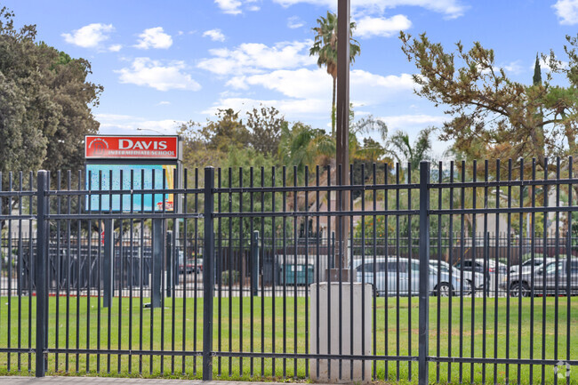 Another shot of the signage of Davis (Caroline) Intermediate School.