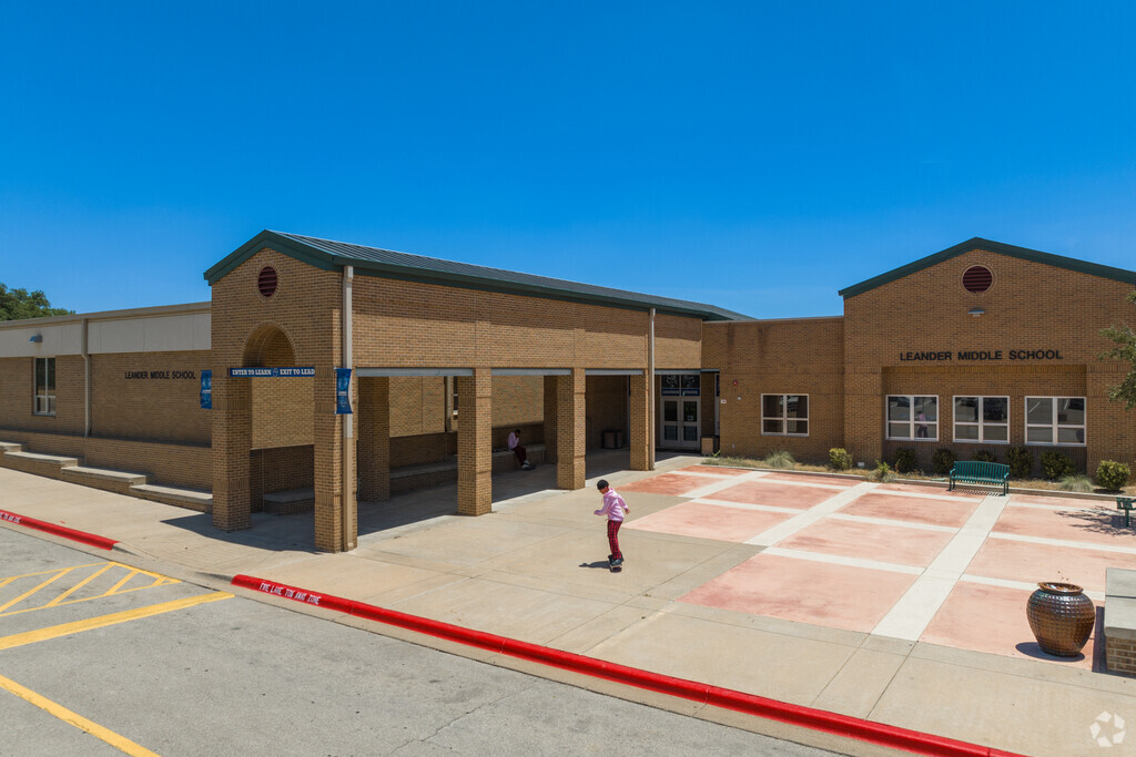 Leander Middle School has a comprehensive academic curriculum with math, and science.