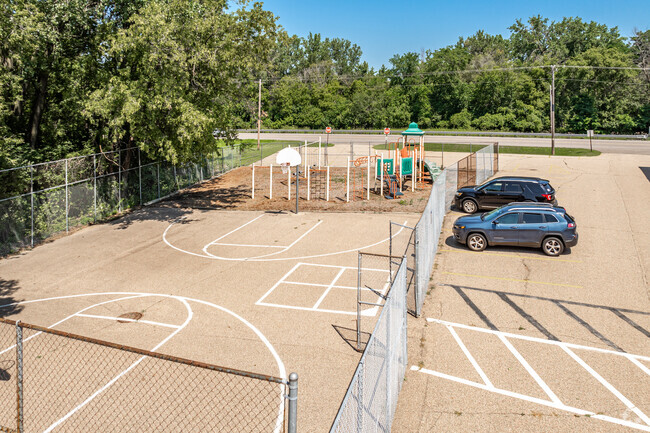 Compass-Bell Center features a small playground next to the school.