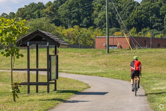 Cyclists have plenty of greenways to travel throughout the city and get some exercise.