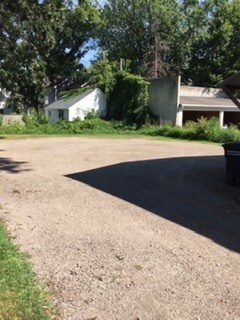 Large private parking lot, w security lighting