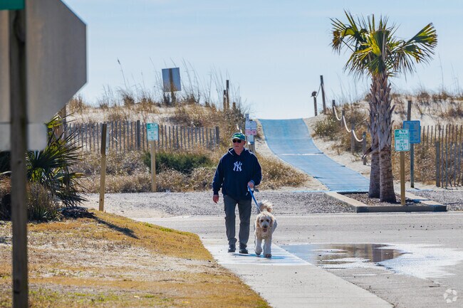 Oak Island locals love the walking distance to the beach from their front door.