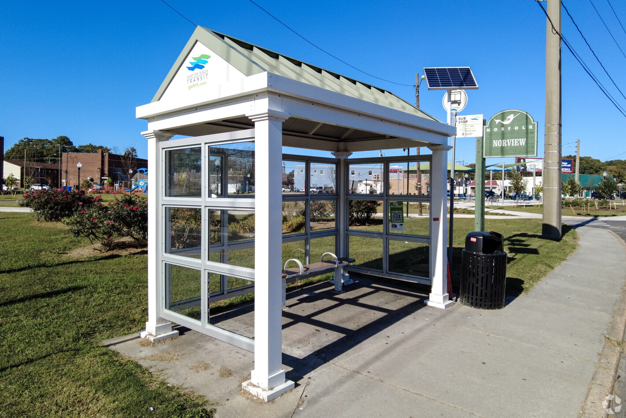 Norview Heights residents have easy access to Norfolk's bus system.