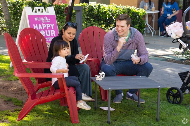 The San Marcos Farmers Market is a popular place for families to sample local vendors.