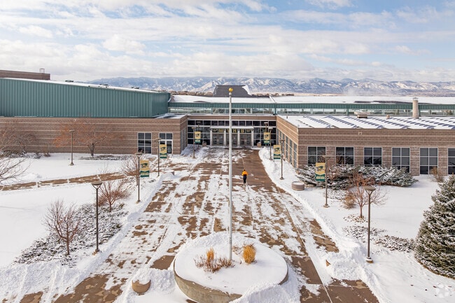 Mountain Vista High School in beautiful Highlands Ranch, CO on a stunning winter day.