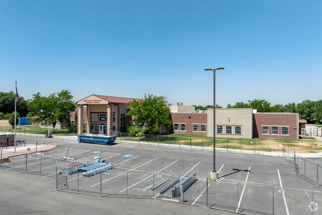 South parking at Heritage Community Charter School.