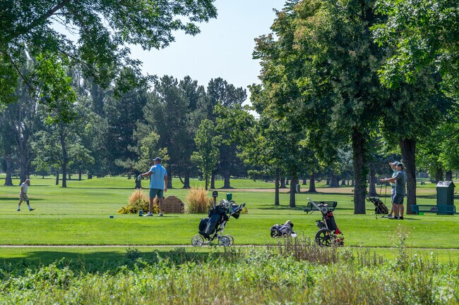 Residents of Village East can go golfing at the nearby Collindale Golf Course.
