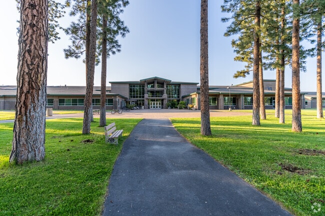 Sisters High School has a beautiful open campus in Sisters.