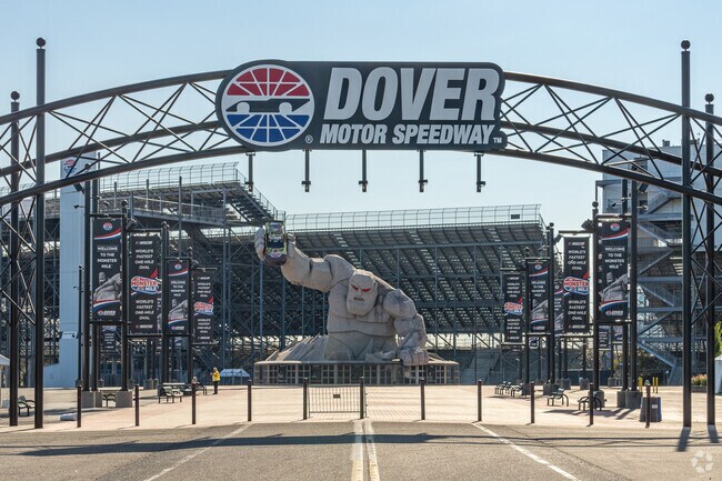 Dover Motor Speedway just outside of Towne Point brings in NASCAR fans to the area.