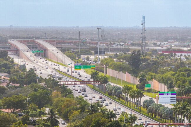 Goulds residents can use Ronald Reagan Turnpike to travel to Miami, FL.